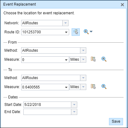 Event Replacement widget Event Replacement widget